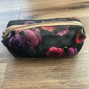 Floral Zip up Makeup Bag